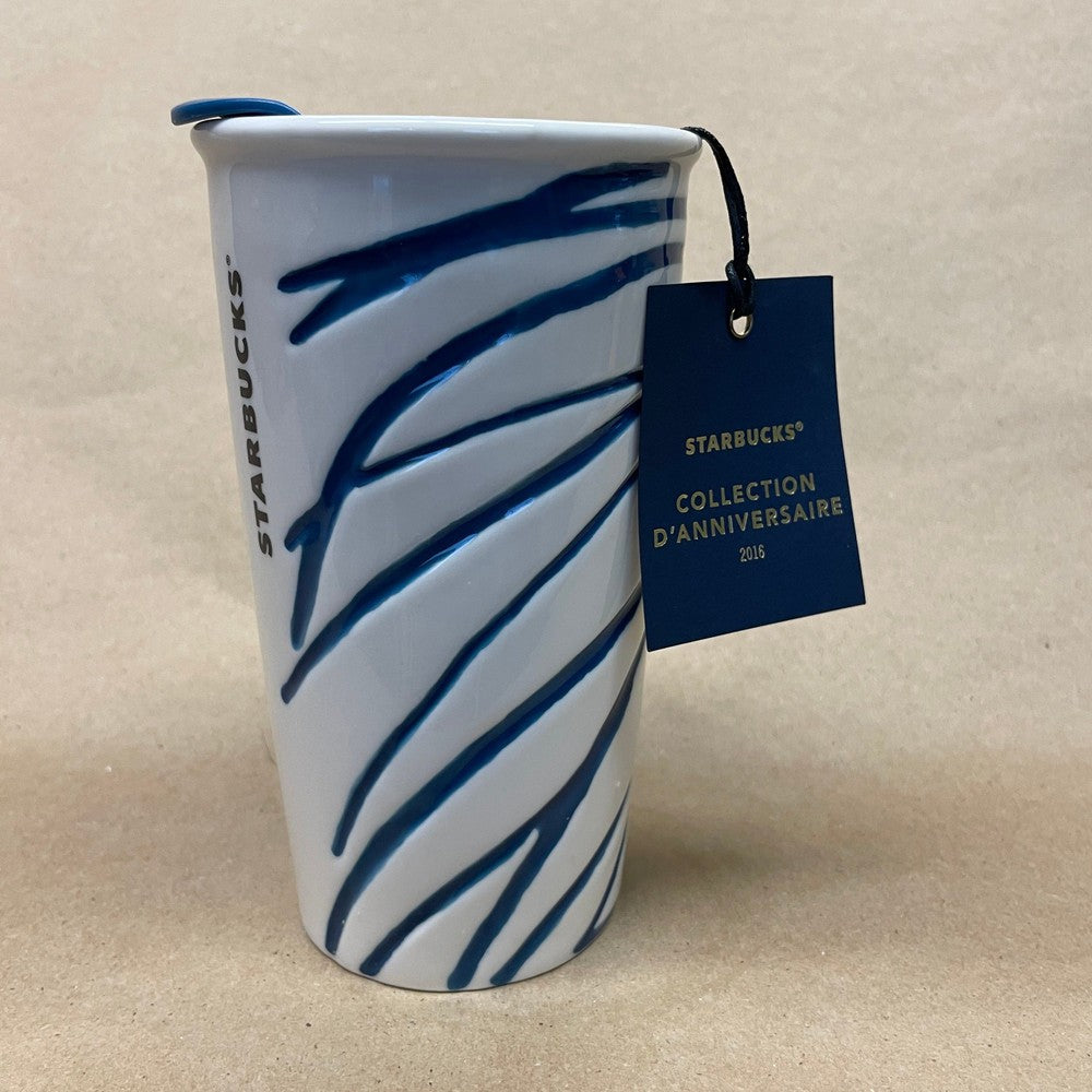 Starbucks Anniversary Swarovski Crystal Lips Ceramic Tumbler Mug-2016